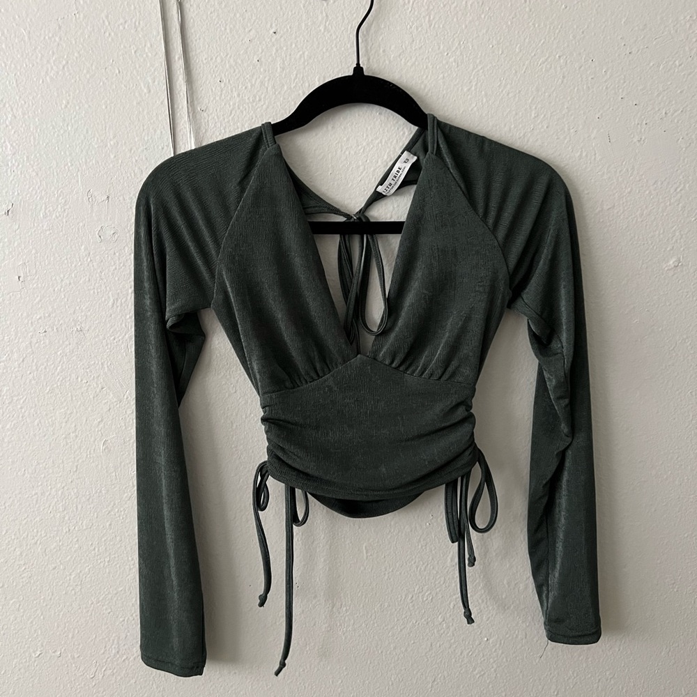teal long sleeve